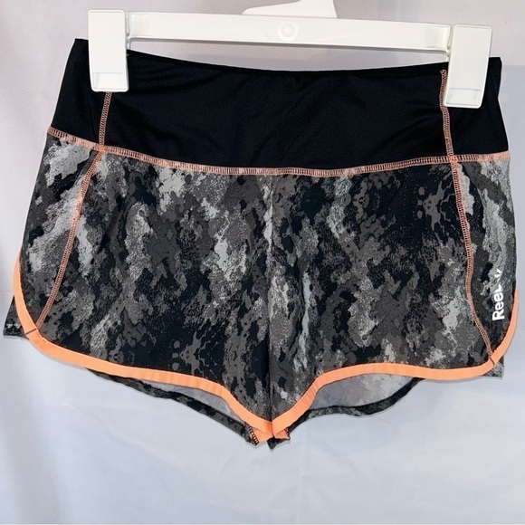 Reebok Shorts Play Dry Crossfit Running High Waist Pull On Drawstring Lined - Picture 3 of 7